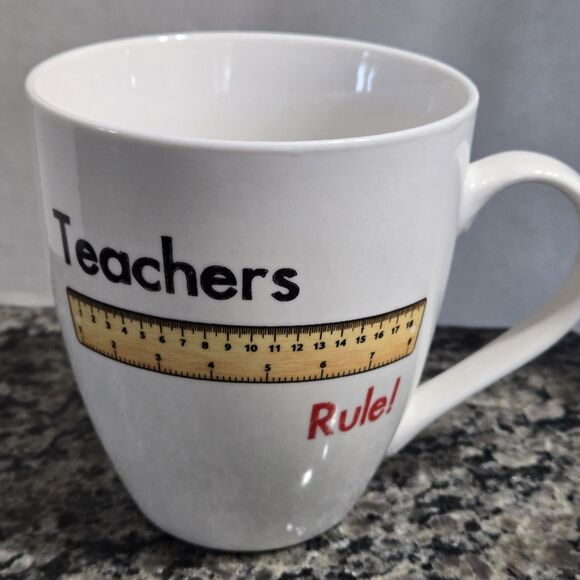 PFALTZGRAFF  Teachers Rule Ceramic Large Coffee~Tea Mug~Pfaltzgraff 20 oz - Picture 2 of 5